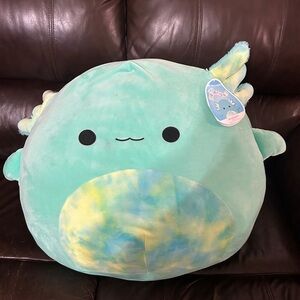 Jumbo 20’in Squishmallow Plush Toy with Tie-Dye Belly